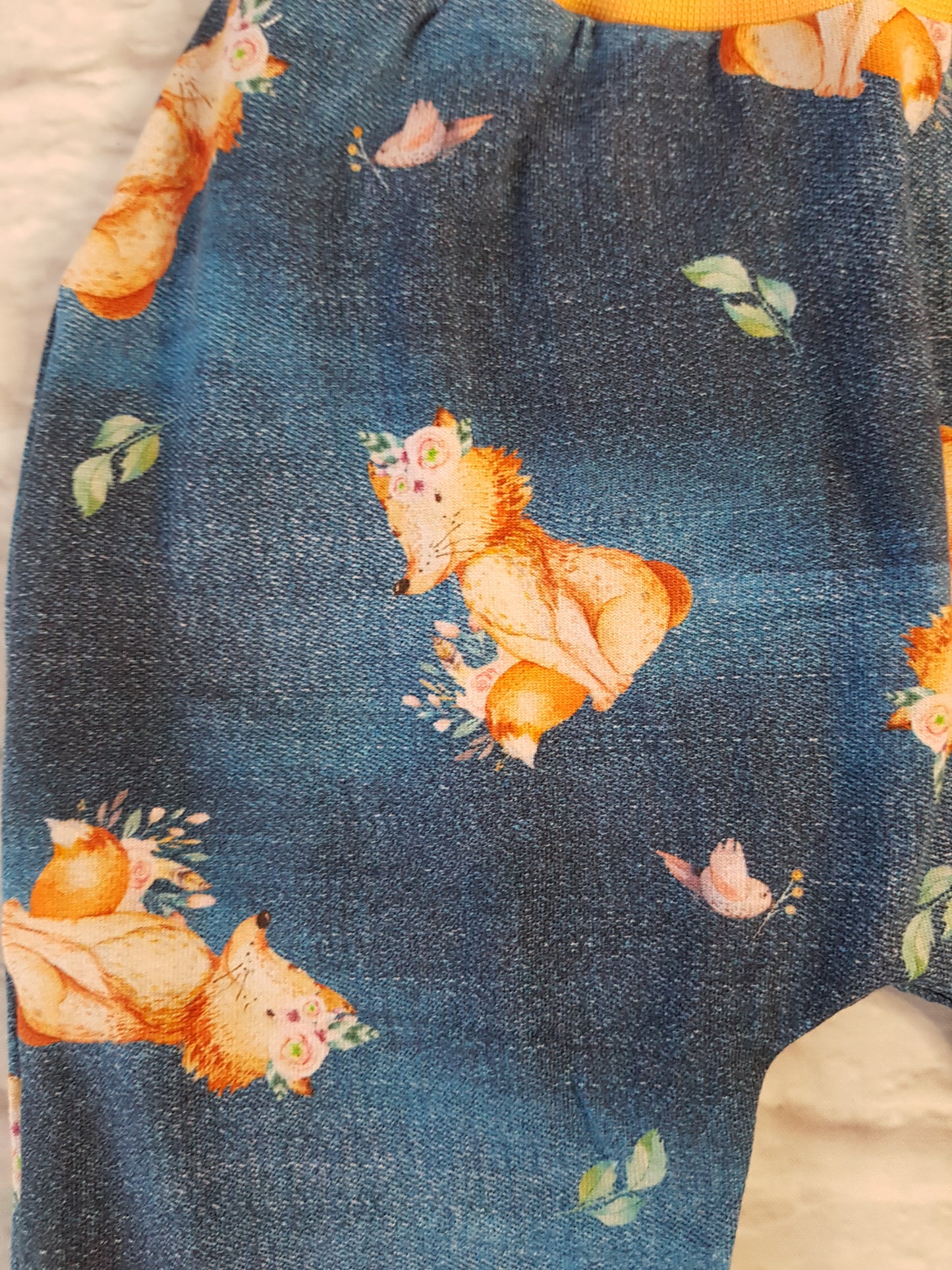 Pumphose aus Jersey mit Blumenfuchs