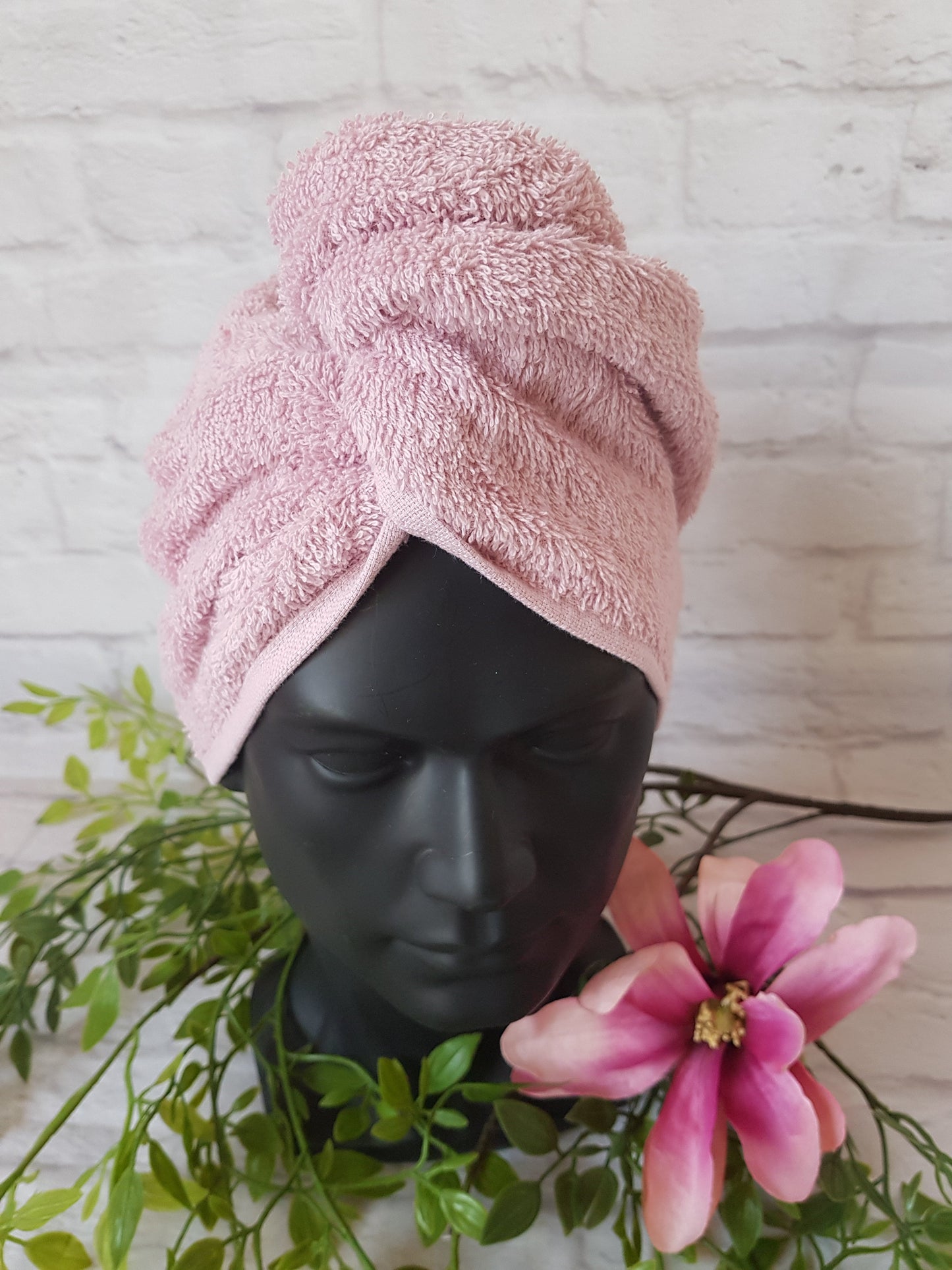 Turban- Handtuch hellgrau