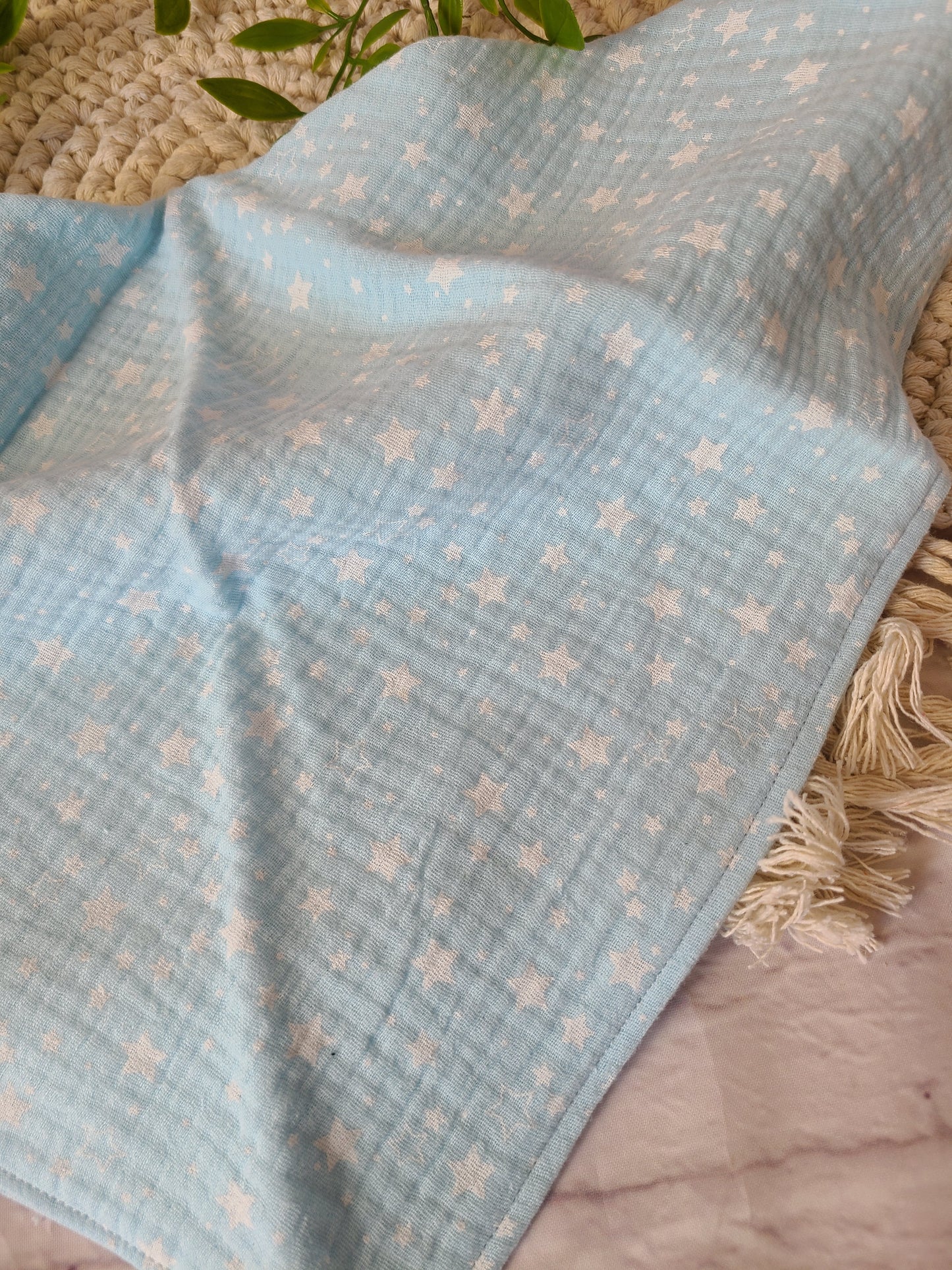 Musselintuch M (60x60) Stern