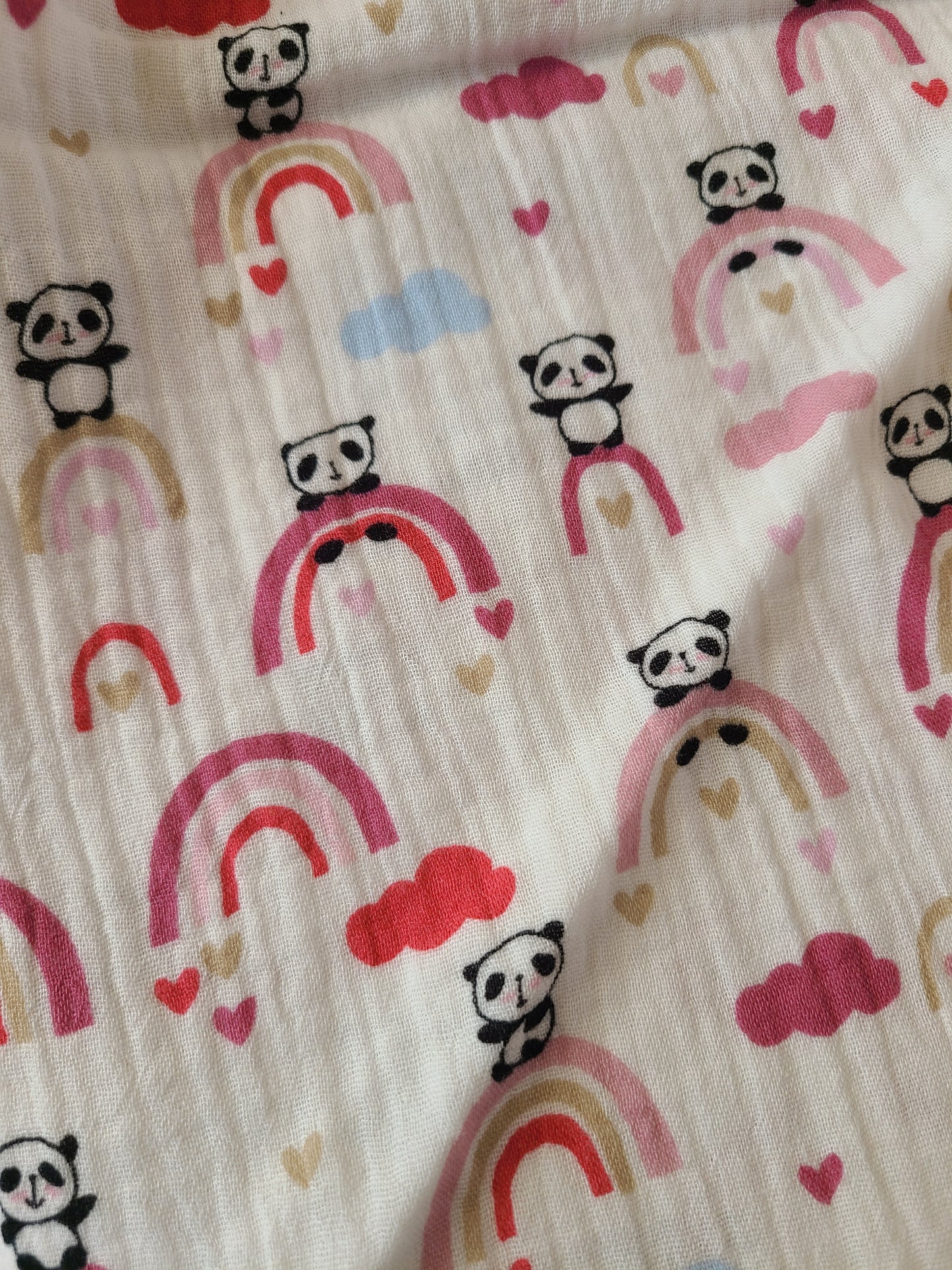 Musselintuch M (60x60) Panda