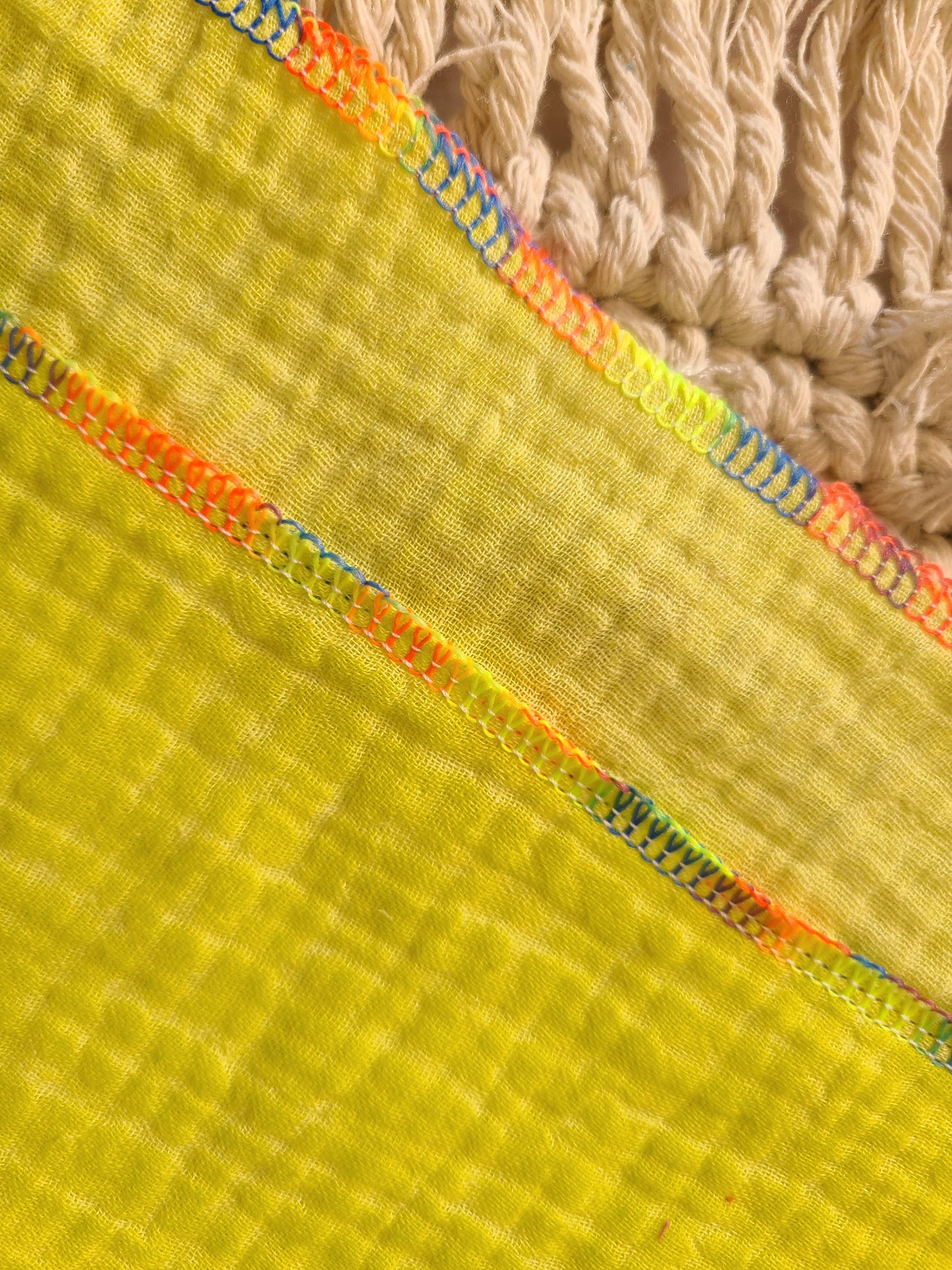 Musselintuch L (90x90) gelb