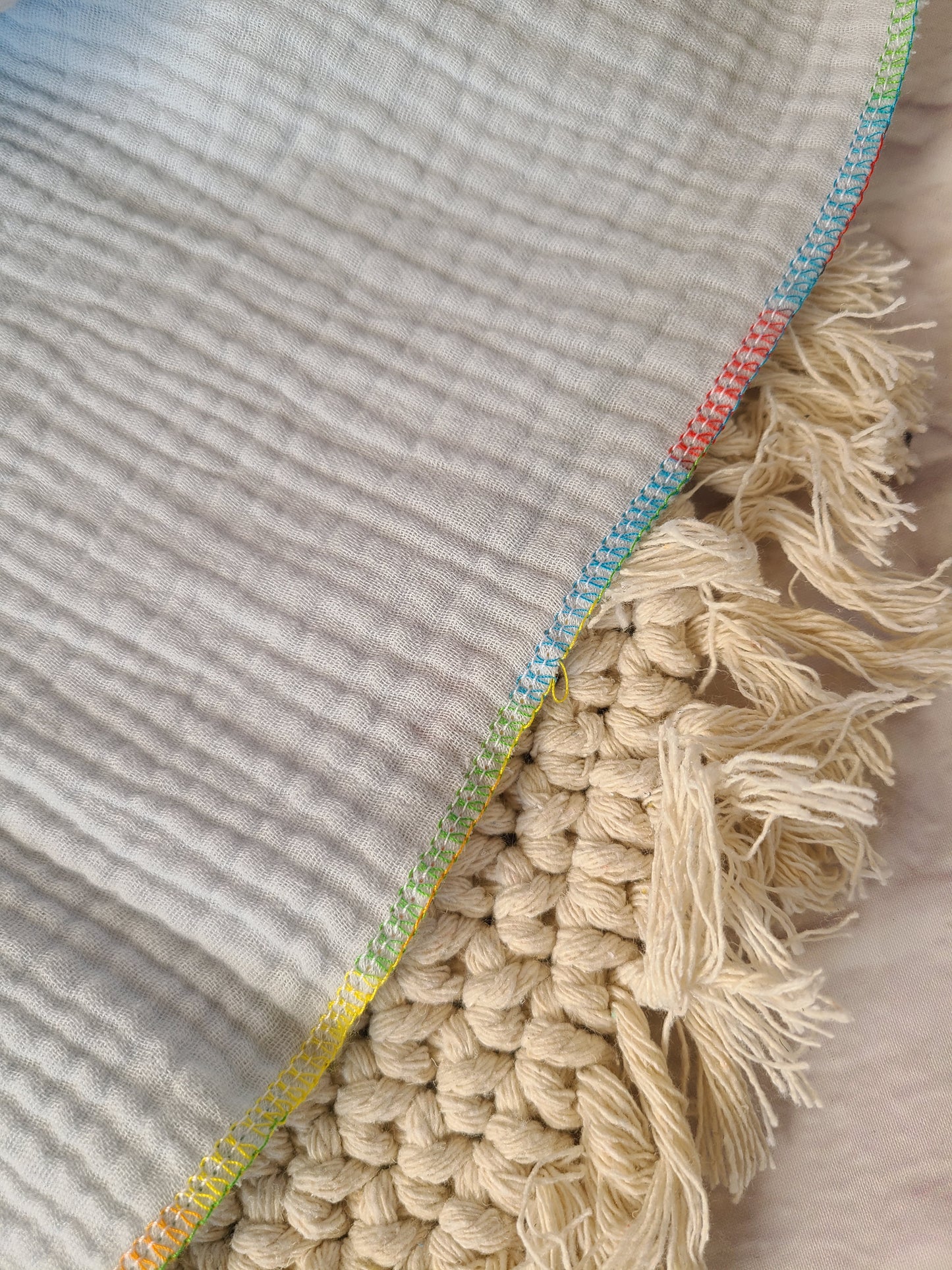 Musselintuch L (90x90) Grau