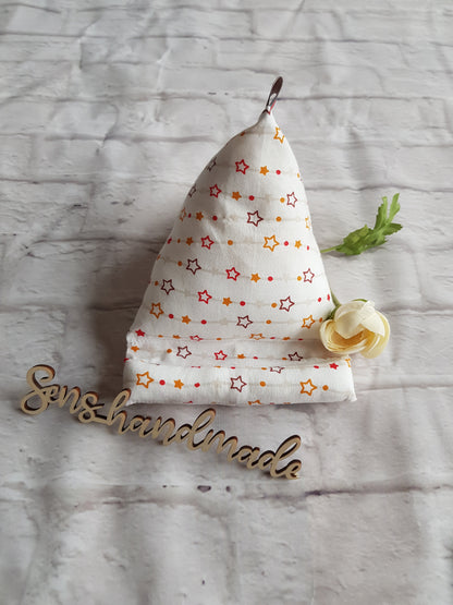 Handysitzsack weiß, Sterne