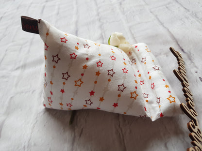 Handysitzsack weiß, Sterne