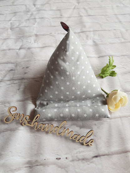 Handysitzsack grau, Sterne