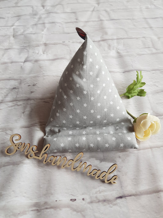 Handysitzsack grau, Sterne