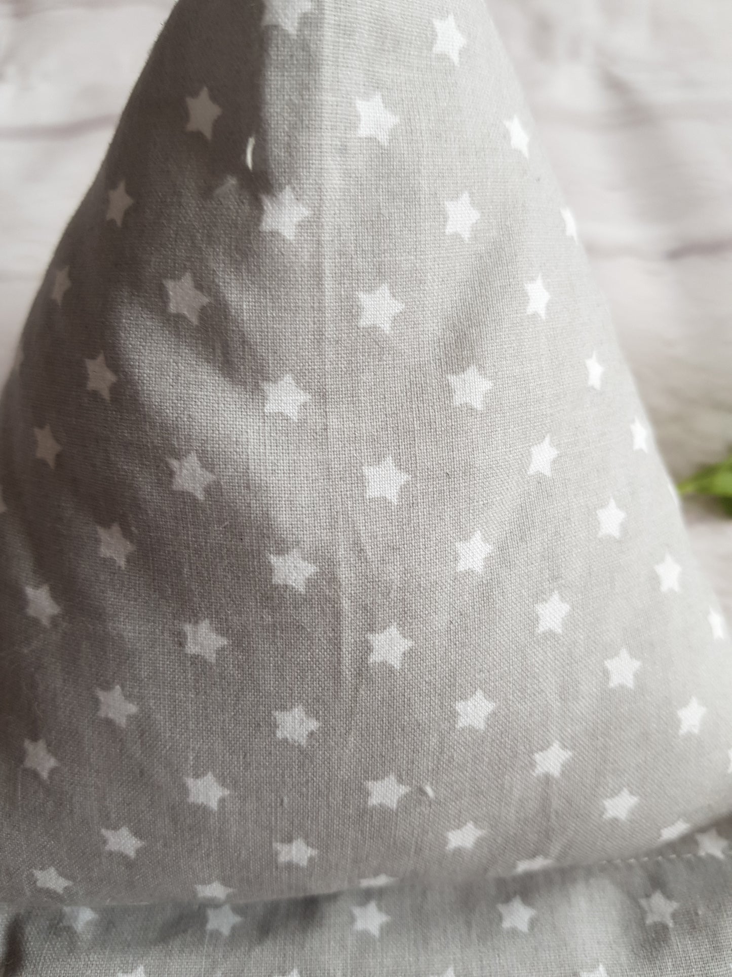 Handysitzsack grau, Sterne