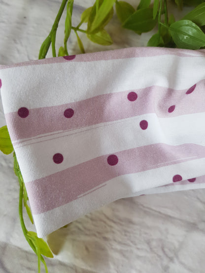 Knoten-Stirnband, Bandeau, Punkte, gestreift, beere