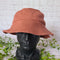 Buket hat, Fischerhut, Sonnenhut braun aus Baumwolle