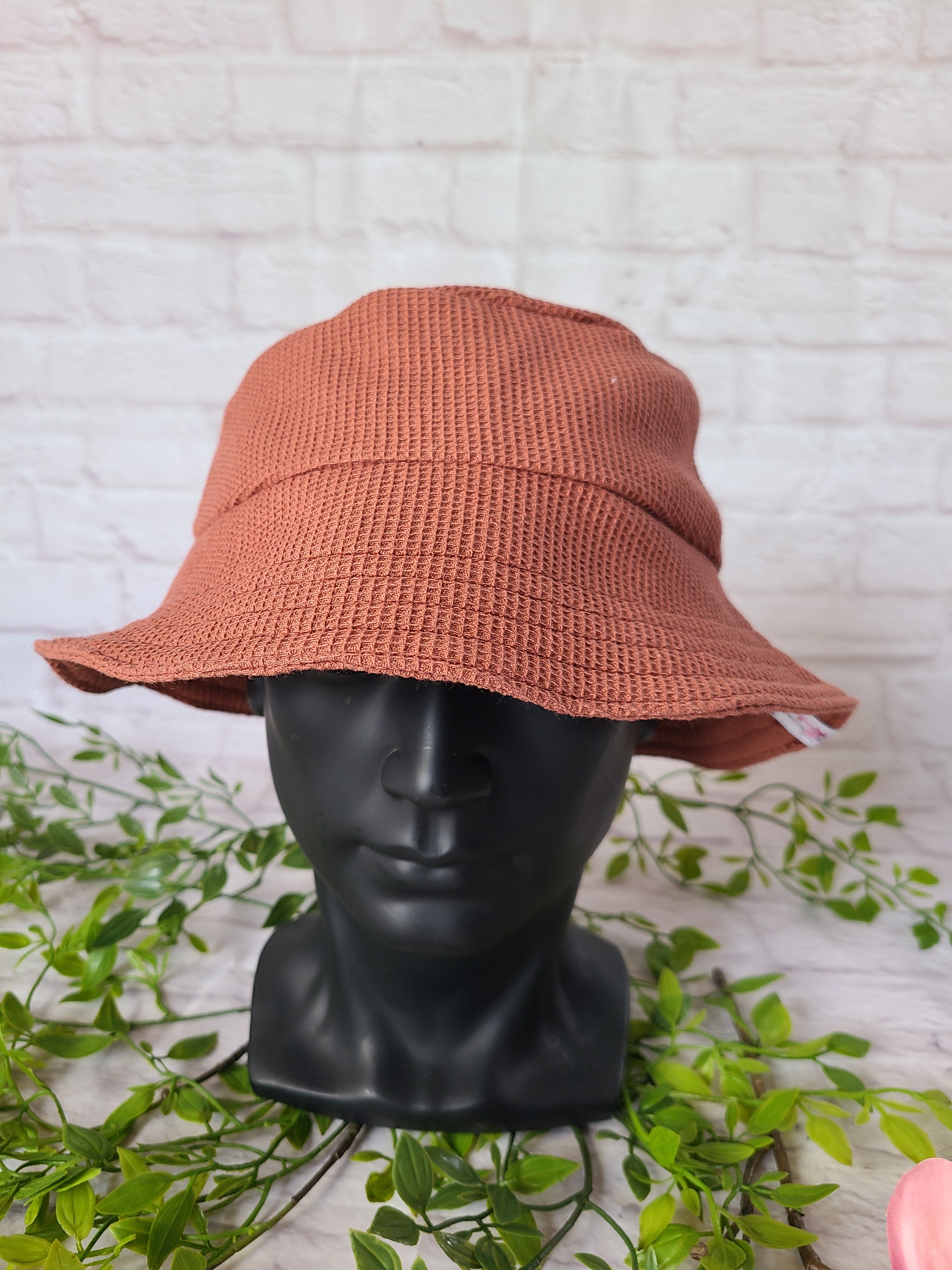 Buket hat, Fischerhut, Sonnenhut braun aus Baumwolle