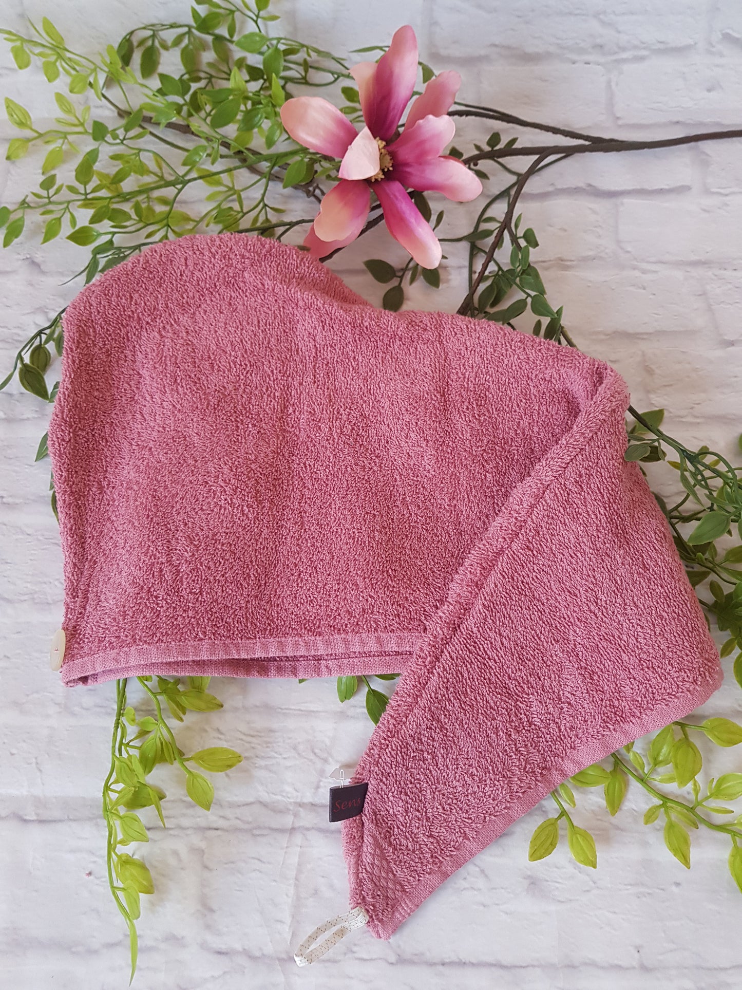 Turban Handtuch in beere liegend