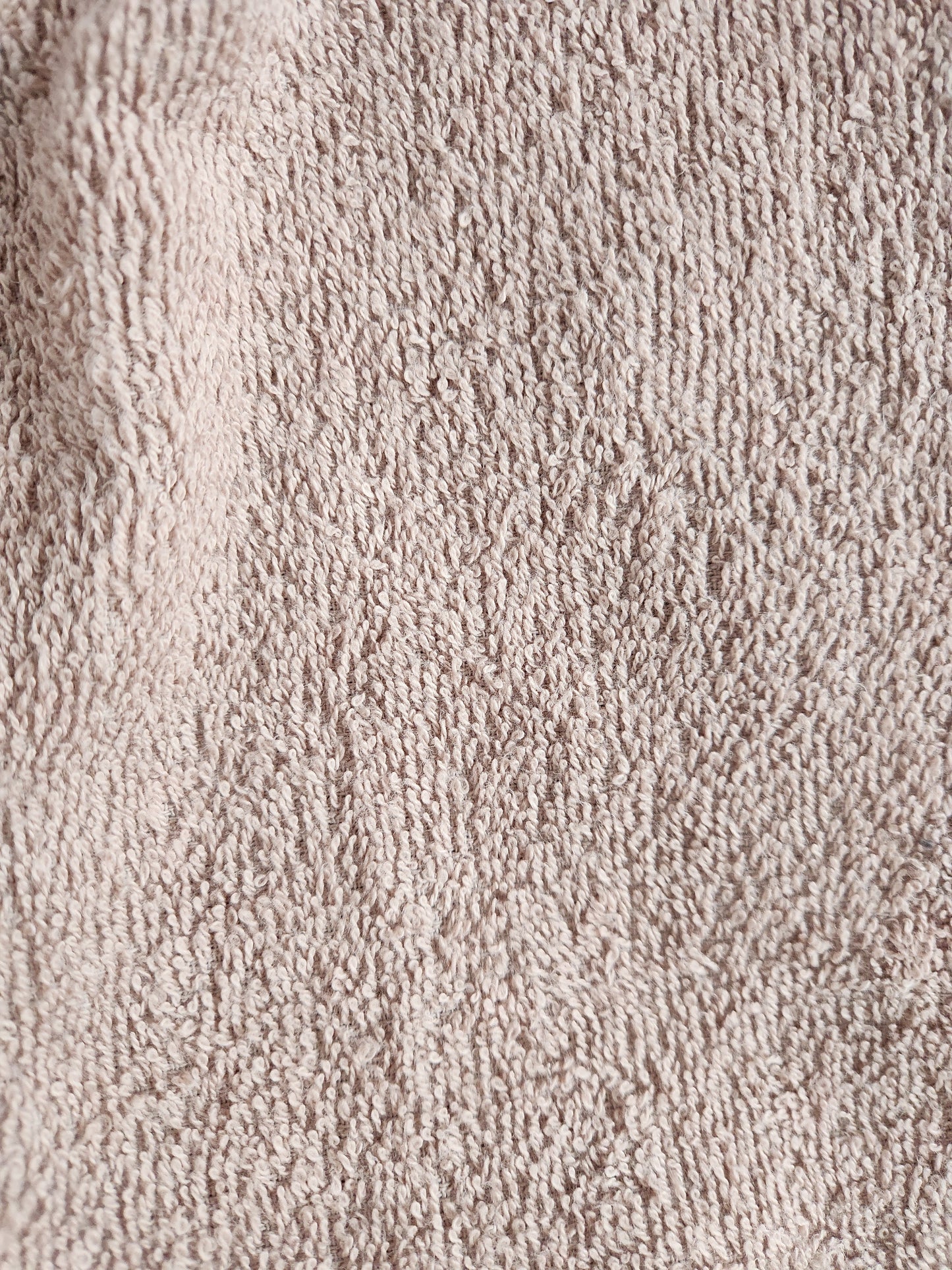 Turban Handtuch in caramel braun Stoffdetail