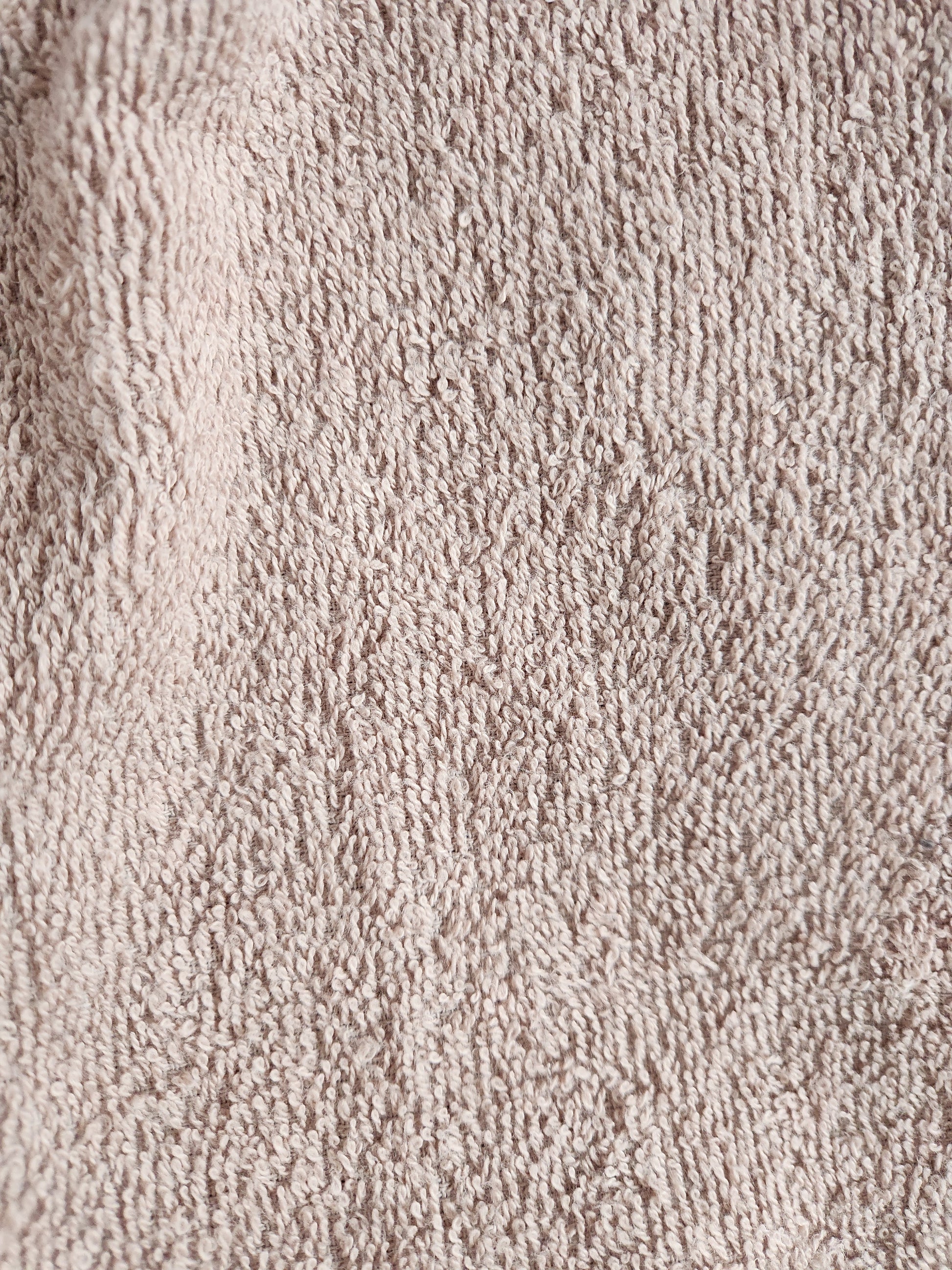 Turban Handtuch in caramel braun Stoffdetail