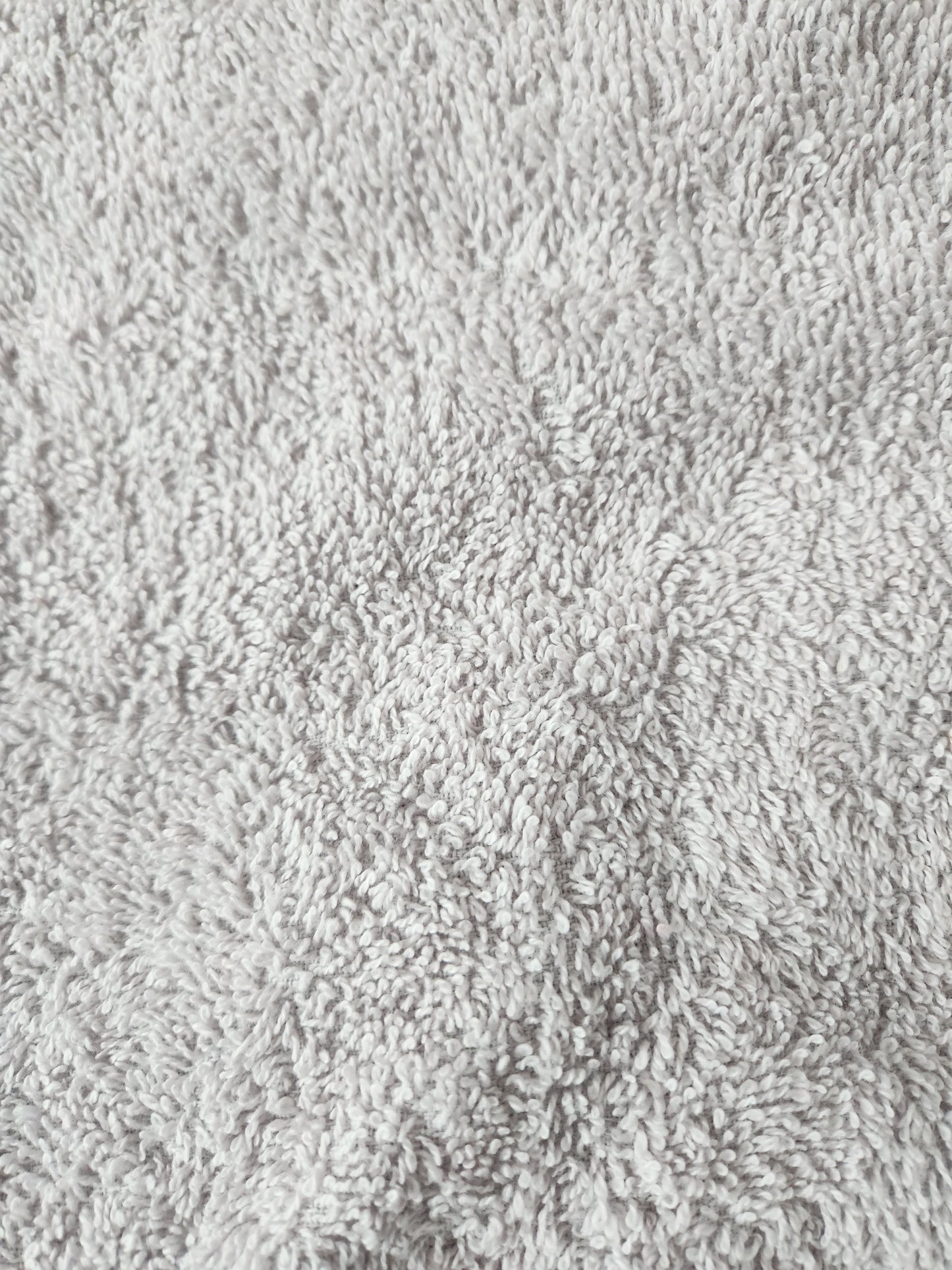 Stoffdetail Turban Handtuch in hellgrau 